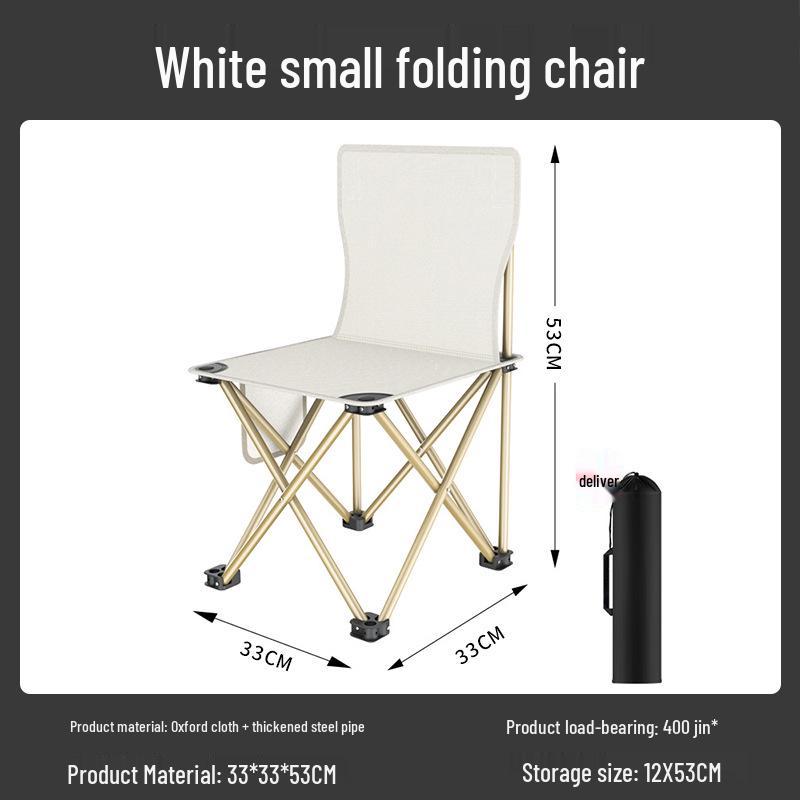 Chaise de Camping Pliante Portable d'Extérieur avec Logo Personnalisé - Parfaite pour la Pêche, le Croquis et les Sorties Printanières