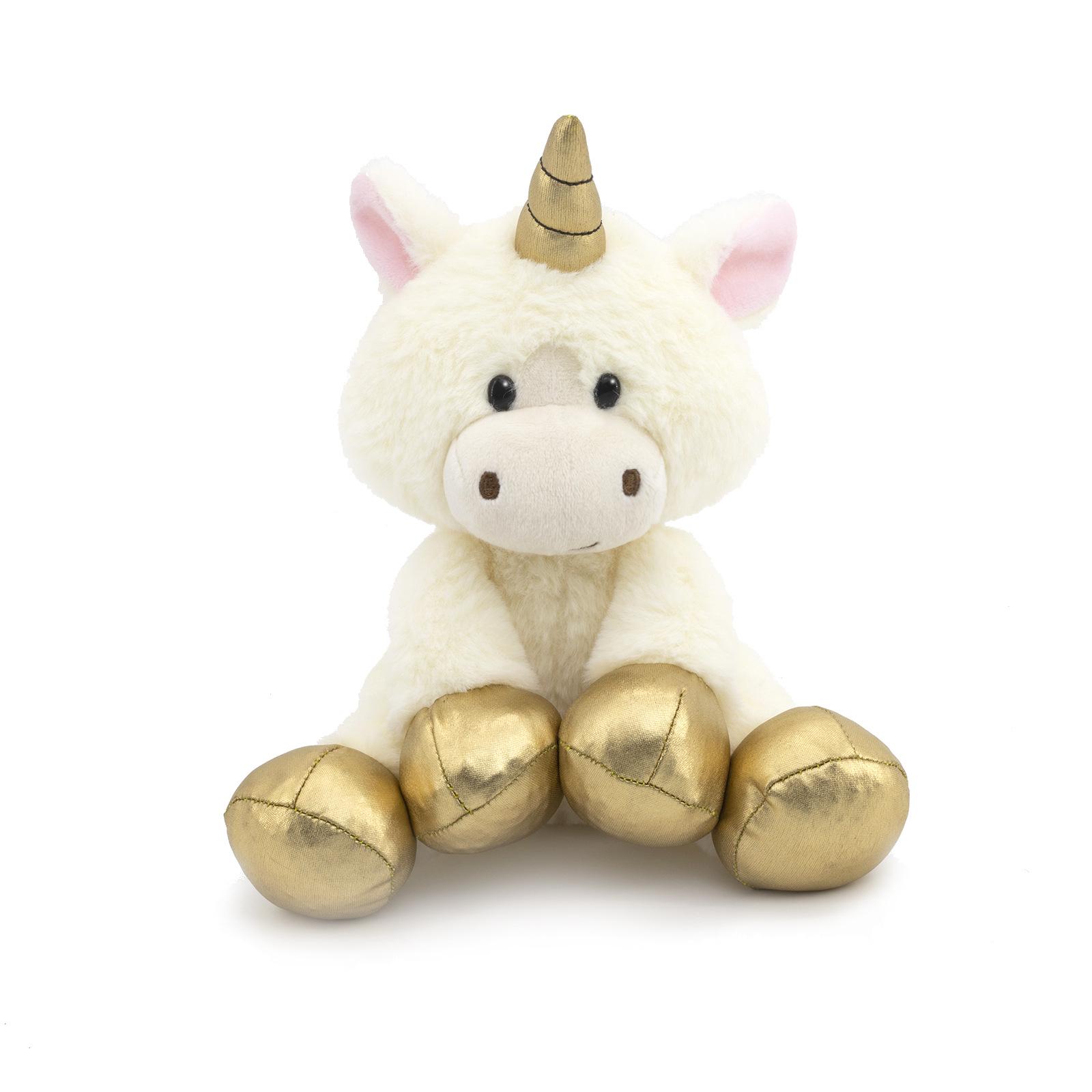 

Cross-Border Cartoon Unicorn Plush Toy - White Sitting Animal Doll for Baby Sleep 22 cm белый