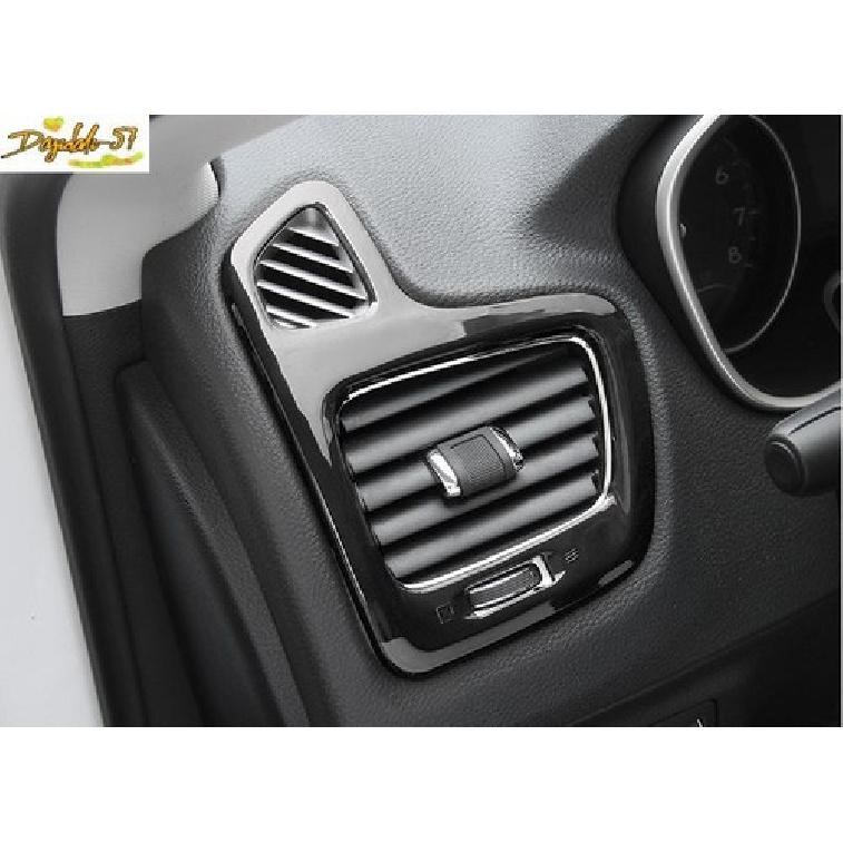 2PCS Black L&R AC Air Outlet Vent Cover Trim For Jeep Compass 2017- New