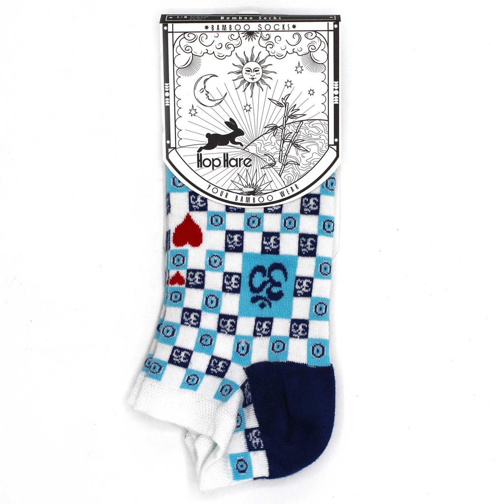 Evil Eye Low Cut Socks S/M 3.5-6.5