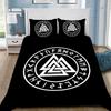 Viking Nordic Viking Mystical Symbol Duvet Cover Pillowcase Bedding Set Adult Boy Girl Bedroom Decoration Children Single Double