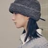 VA Long Label Fleece Mongolian Bucket Hat Gray
