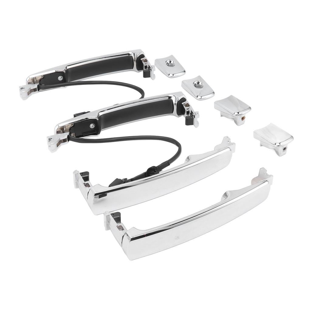 Car Outside Door Handle Set 80640‑CA012 ABS Silver Replacement for  Rogue Murano 80640‑CA012 Car Door Handles