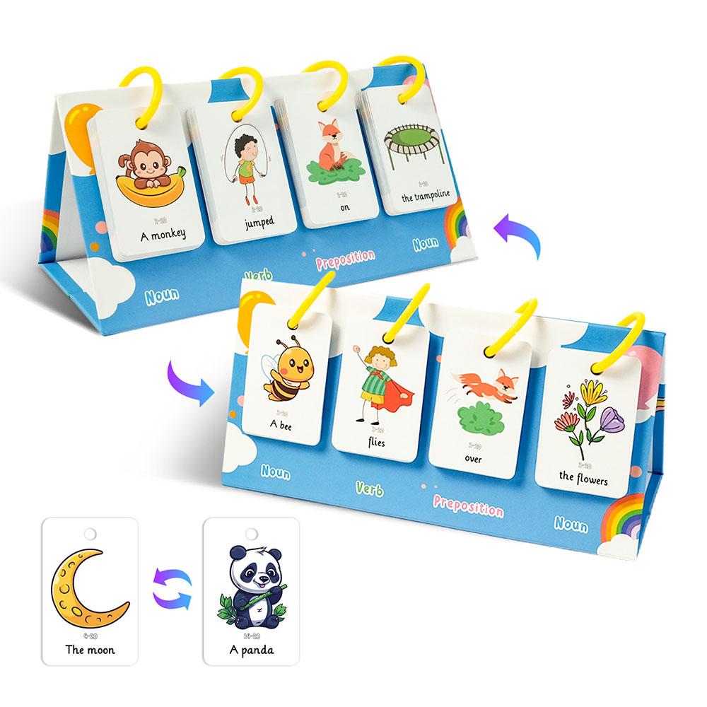 DIY Cartoon Tischmodell Buchstabieren Wörter Lernkarte Bild Buchstabe Kognitives Lernen Lernspielzeug Für Kinder