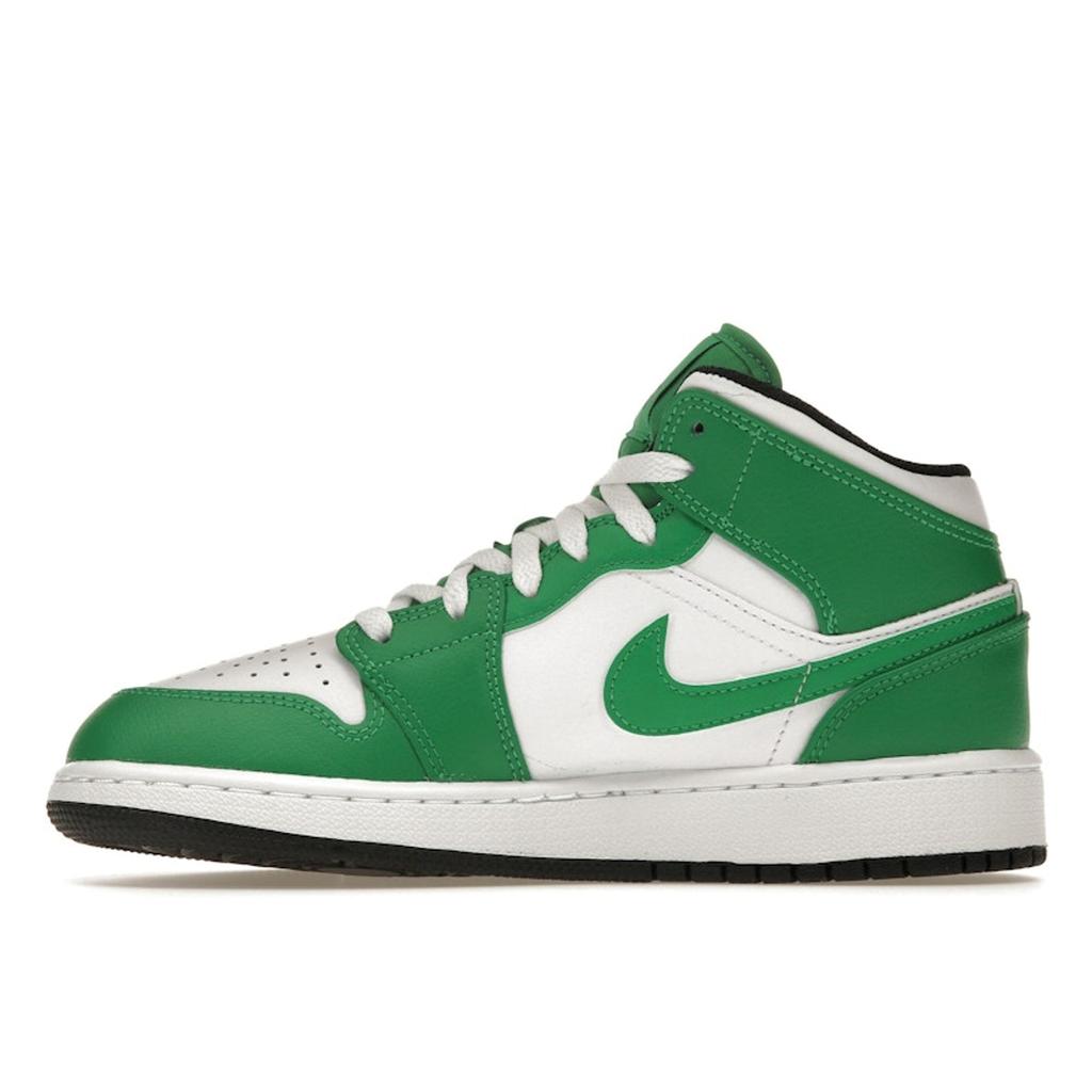 Dětské tenisky Air Jordan 1 Mid GS Lucky Green Černé Bílé DQ8423-301