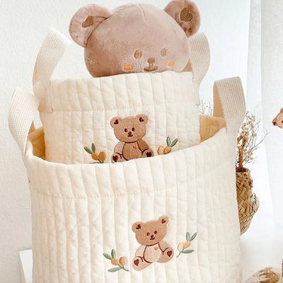 INS Baby Taschen Niedliche Bär Stickerei Wickeltasche Lagerung Mama Mutterschaft Tasche für Neugeborene Windeln Spielzeug Organizer