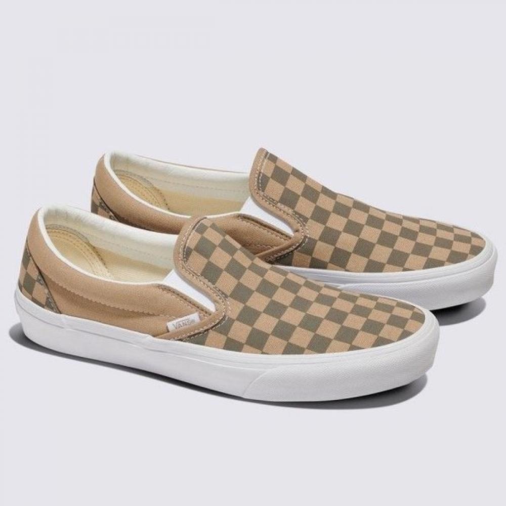

Vans Galleria Public Vans Canvas Block Classic Slip On Brown Timeworld