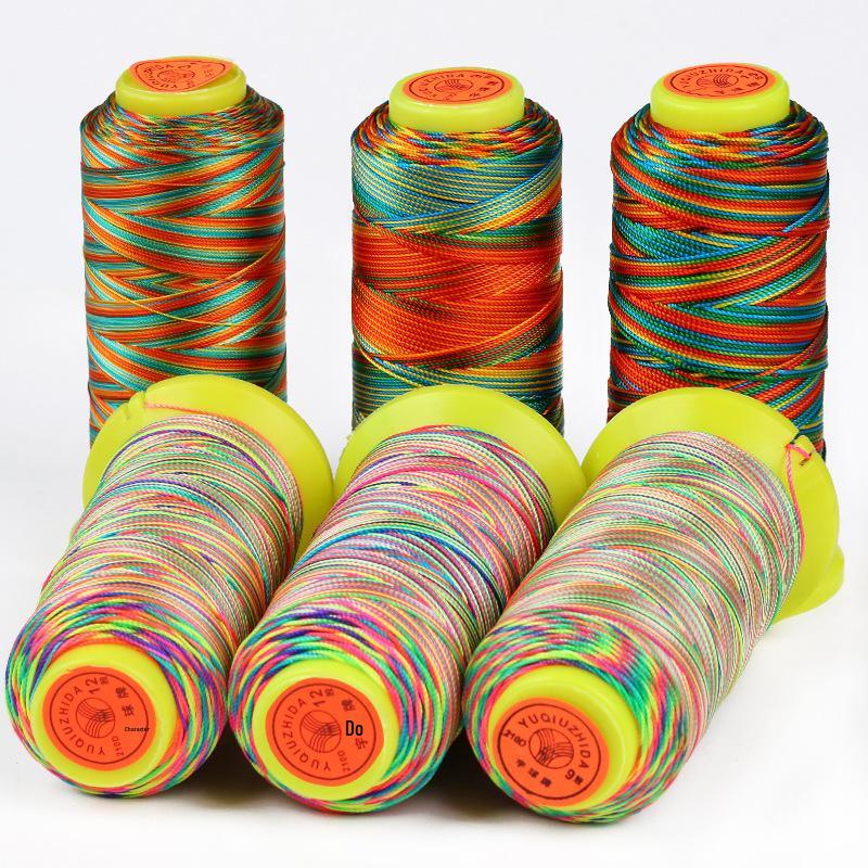 Colored Polyester Thread for DIY Beading and Weaving