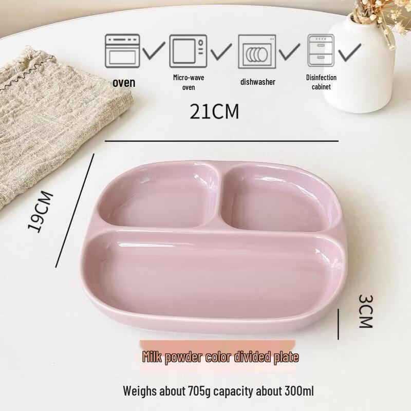 Zhishi Nordic Ceramic Divided Meal Plate