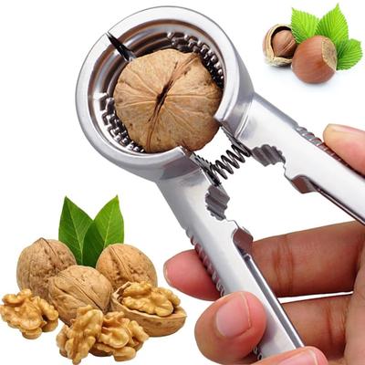 Portable Nut Crackers Metal Heavy Duty Walnut Cracker Opener Walnut Pliers Clips Nut Shelling Tools Household Kitchen Gadgets