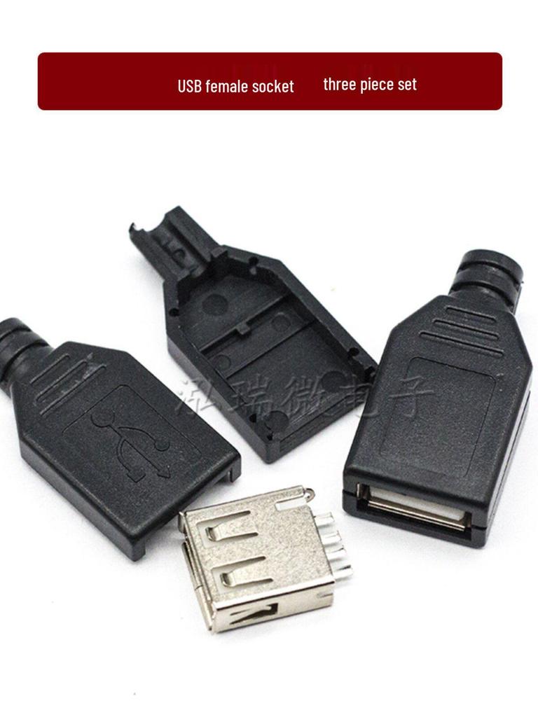 USB Female to Male Type-C Connector, Type-A/B SMD with Straight/Bent Pins