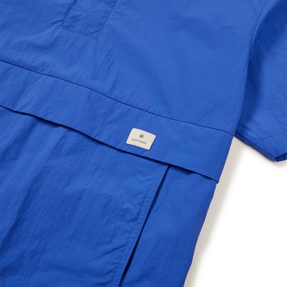 [Snowpeak] Taslan Woven Vivid Short-Sleeve Anorak Royal Blue (S24MMLAN56)
