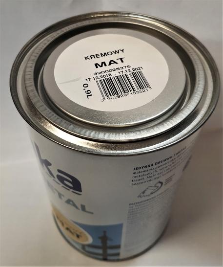 Acrylic Paint For Wood Jedynka 0.9 Cream Matt 1 Pc