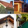 Outdoor Lotus Rain Chain Heavy Duty Metal Garden Hanging Rain Catcher Cups Outside Gutters Downspouts Replacement Decorative Rain Chain