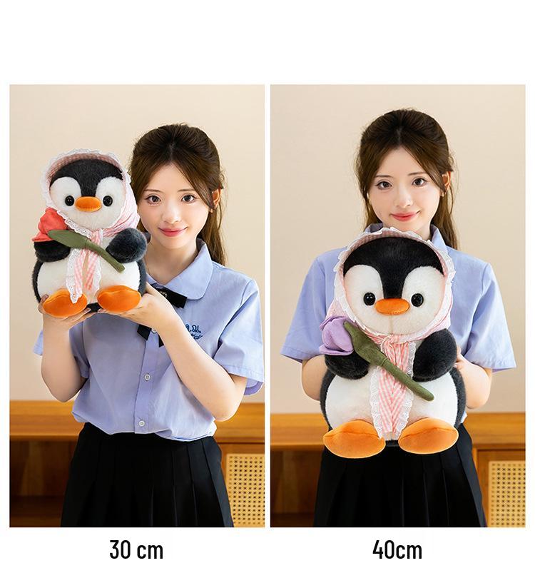 Tulip Penguin Plush Doll - Cute Comfort Toy for Kids, Perfect Girls' Birthday Gift