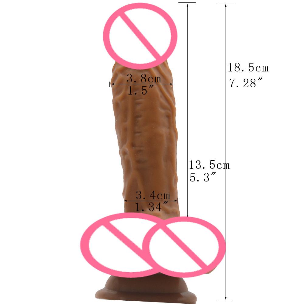 Dámský nositelný silikonový pásek FAAK na měkký penis 24 cm