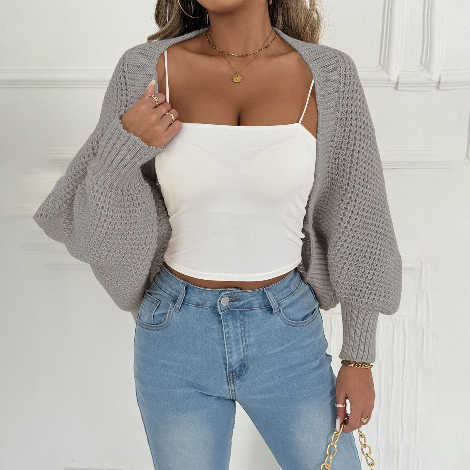 

Женский повседневный теплый шаль-свитер свободного кроя с неровным низом One Size