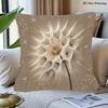 Pillowcase 1pc, Dandelion Close Up, Printed Holiday Theme Cushion Cover with Hidden Zipper, Suitable for Sofa, Living Room, Office, Home Decoration (d
