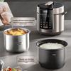 Supor 6L Multifunctional Electric Pressure Cooker with 304 Steel Pot and Intelligent Preset.