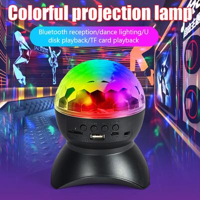 LED-ljus Bluetooth-högtalare Trådlös Disco Ball Lights USB Uppladdningsbar Musik Nattljus Högtalare För KTV Party Bröllop