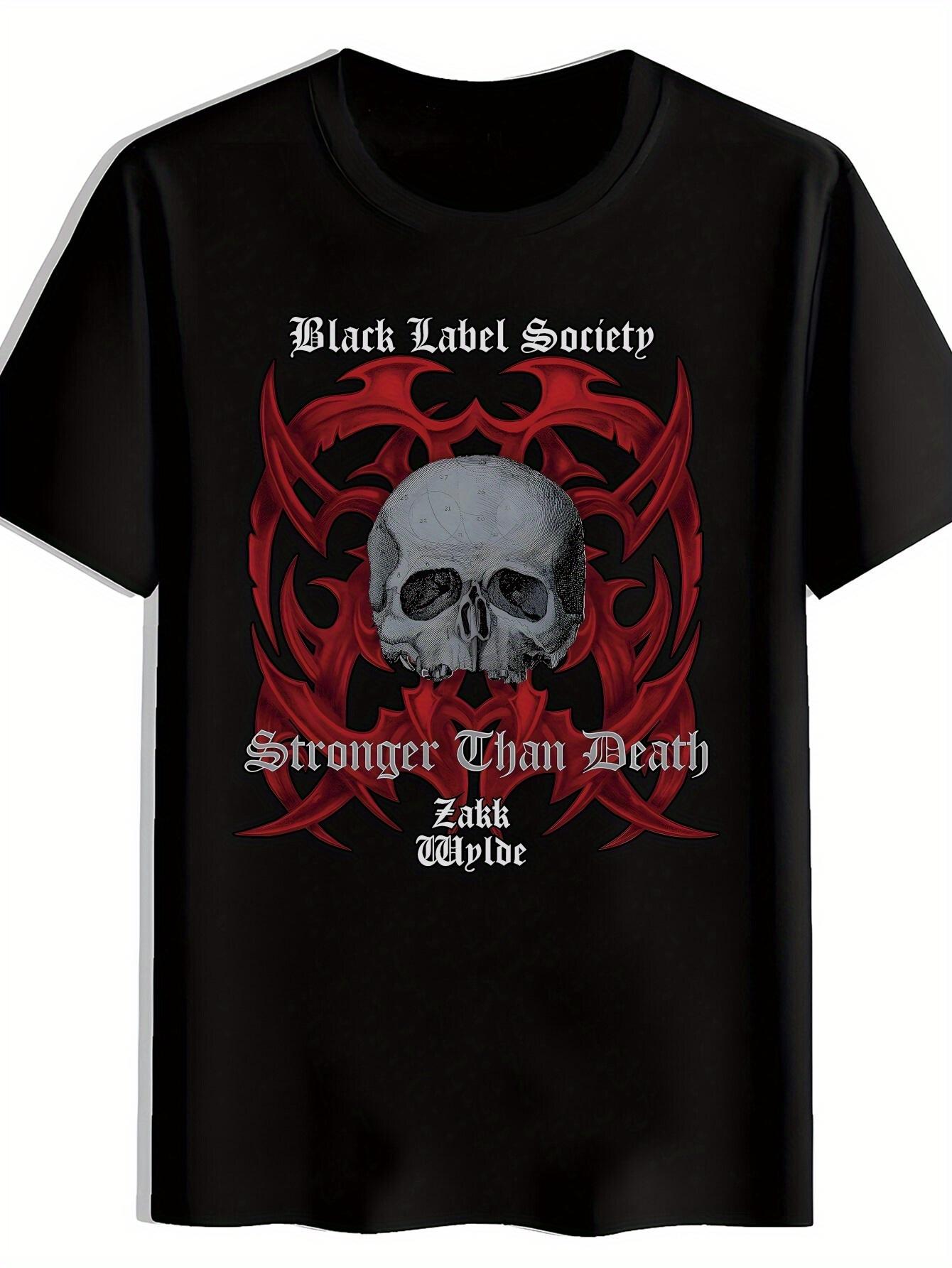 T-shirt Skull with Red Flame Pattern Printed XXXL