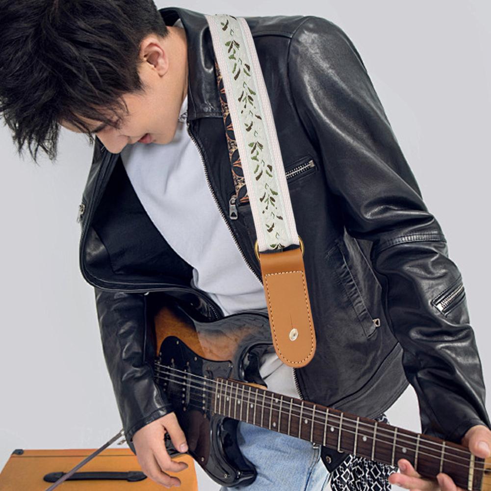 Universelles gesticktes Ukulelen-Gurtband Verstellbarer Ukulelen-Schultergurt Ukulelen-Gürtel Ukulelen-Zubehör