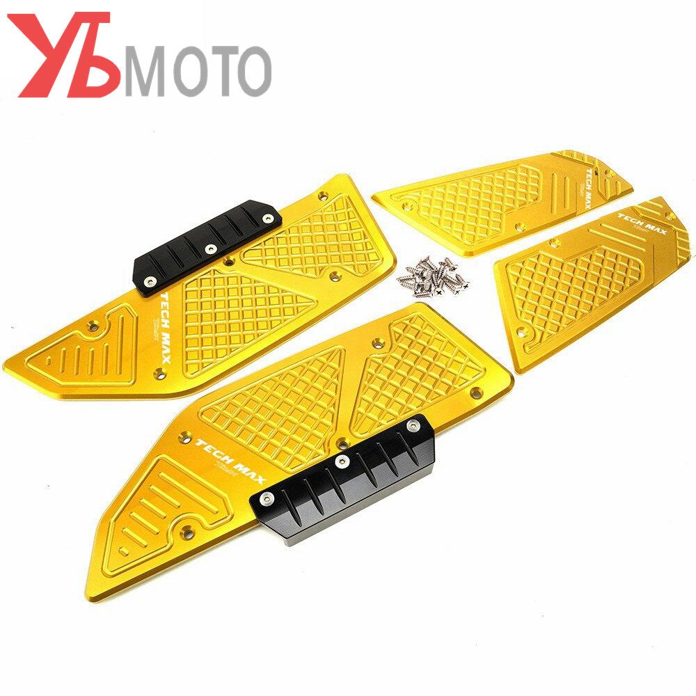 TMAX Footrest Pedal Sticker For YAMAHA TMAX 560 Tech Max TMAX560   Accessories Moto CNC Footboard Step Foot