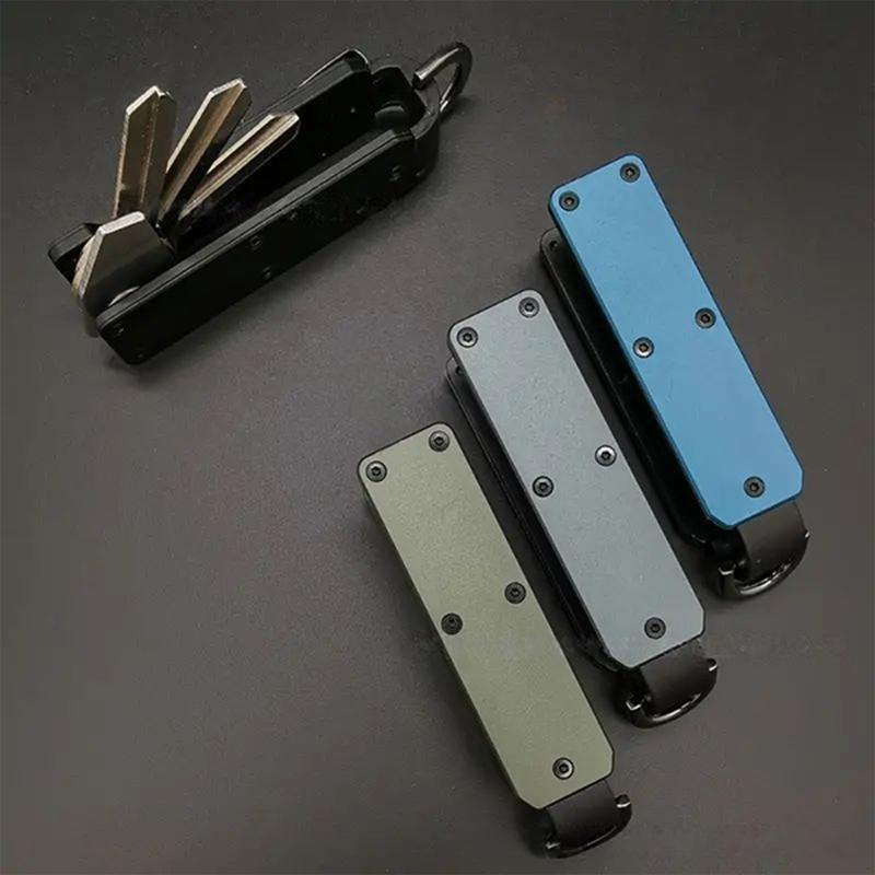 Sturdy Aluminum Key Holder With Builts In Bottle Opener And Screwdriver For Easy Organization And Daily Use