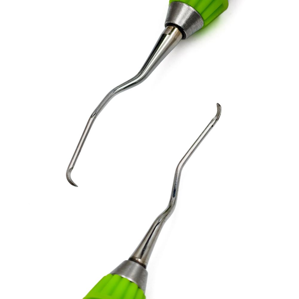 Mini 440C Material Hohe Qualität Dental Gracey Küretten Parodontaler Scaler Edelstahl Parodontale Knochenküretten Perio Dentales Instrument