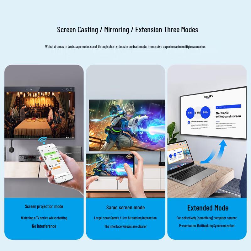 BOEGAM XS2 Wireless HDMI Screen Mirroring Adapter (CN version)