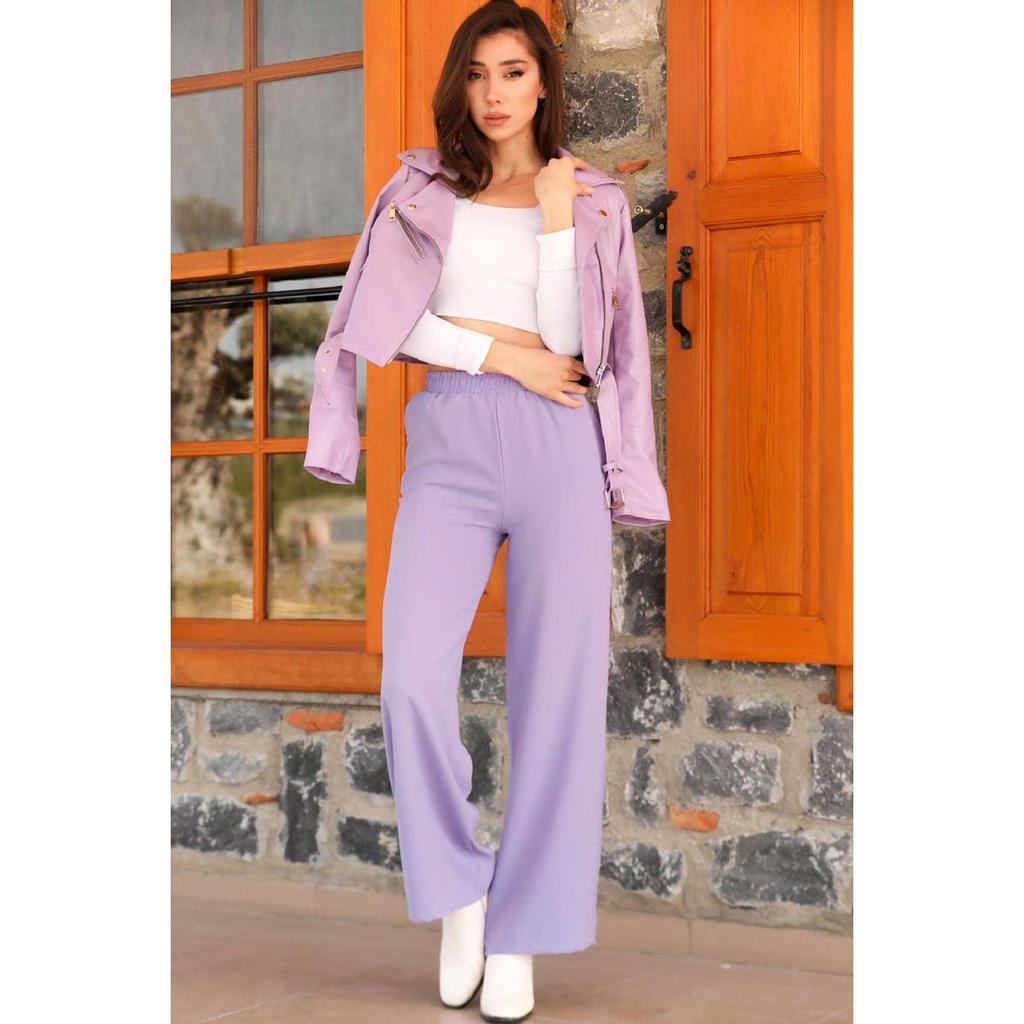 Buy Lilac Baggy Women's Pants at 