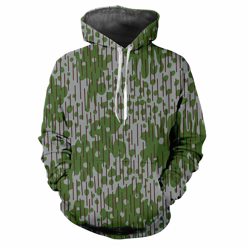 Dschungel Camouflage 3D Gedruckter Hoodie Frühling Herbst Street Sweatshirt Locker Lässig Outdoor Sport Top Kinder Klassische Camo Hoodies