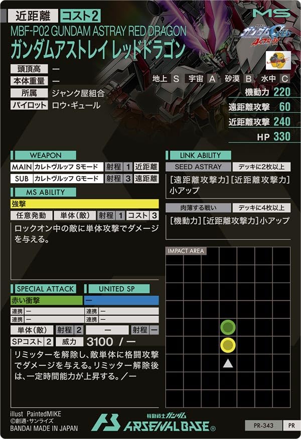 Arsenal Base PR Gundam Astray Red Dragon PR-343