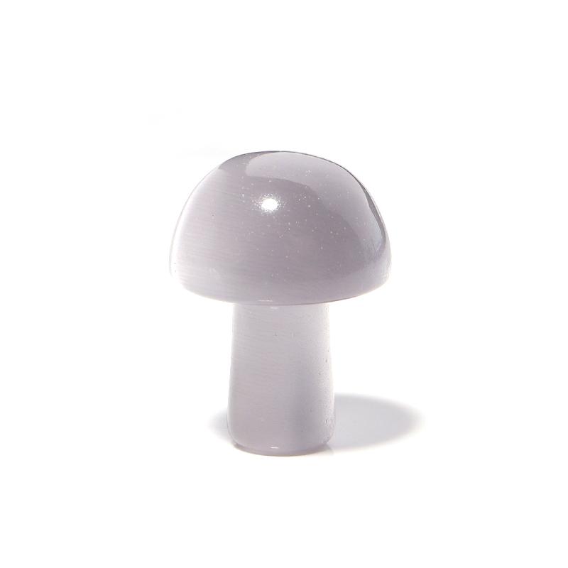 5Pcs/Lot 20×15mm Cat's Eye Beads Colorful Mushroom Shaped  Nonporous Accessories For Jewelry Production Diy Charm Pendant