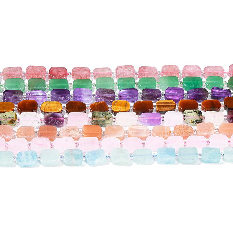 Jingde Jewelry Natural Crystal Irregular Egg-Shaped Jade Bead Bracelet for DIY Accessories