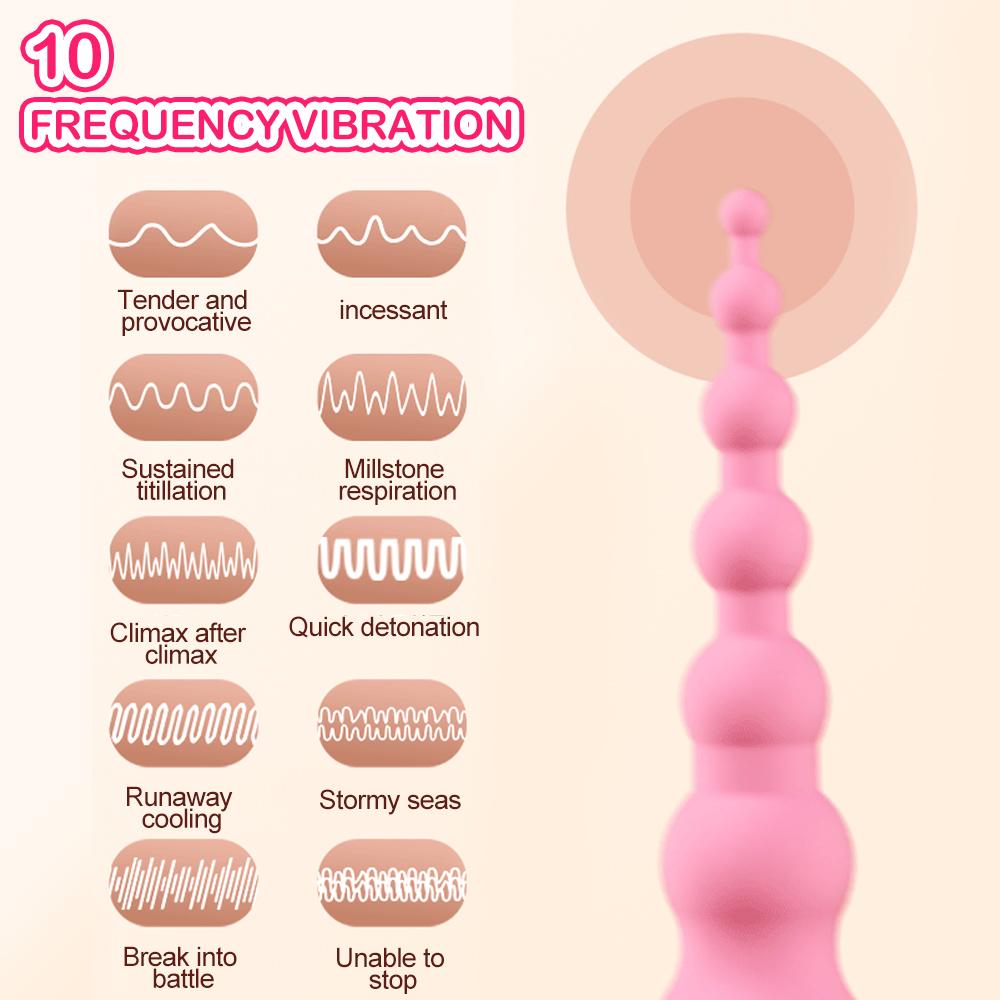 Wireless Remote Anal Vibrators Anal Plug Sex Products Soft Prostate Massager Female Anal Plug Beads Sex Toys Butt Plug Toys