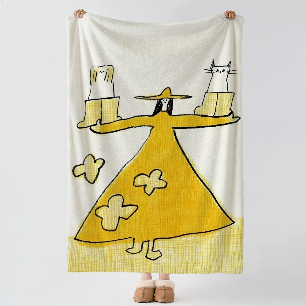 craft i-ico crafts-s Throw Thick Comfort Flannel Quilt, Multi-scene Use Indoor Outdoor Daily Nap