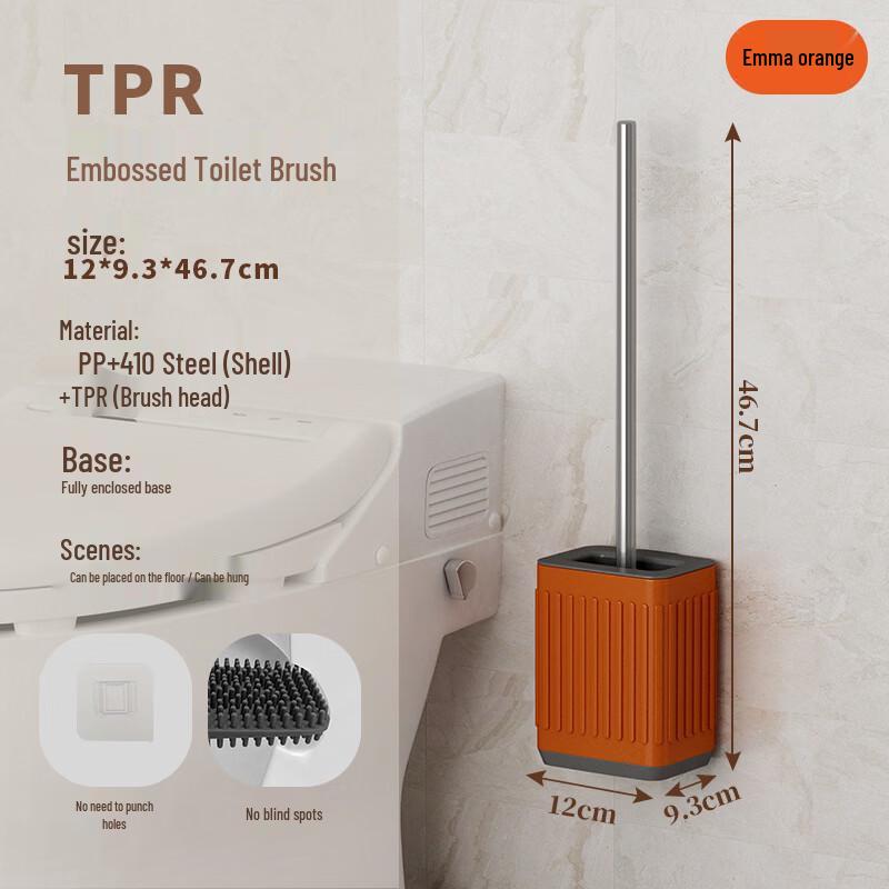 Stainless Steel Long-Handle Toilet Brush
