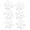 1 Set Christmas Snowflake Foam White Color Increase Atmosphere Xmas Tree Hanging Pendant Home Office Decor for Gift
