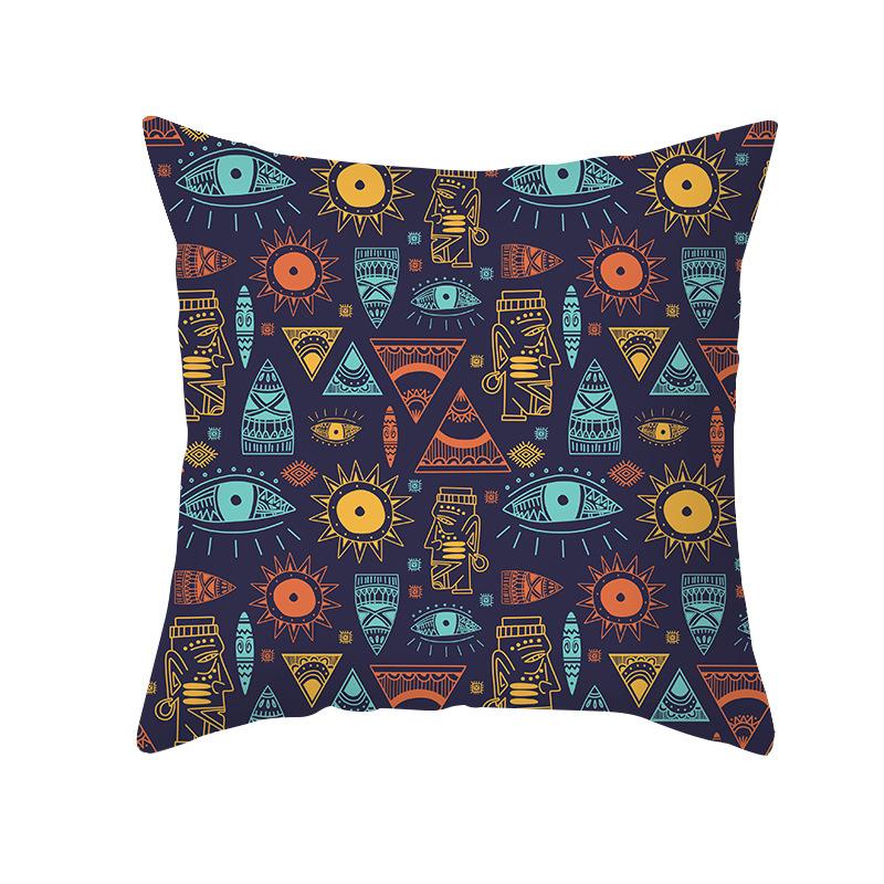 Geometric Pillow Abstract Stripe Cushion Cover Ethnic Style Office Sofa Pillowcase Home Decor Pillowcase