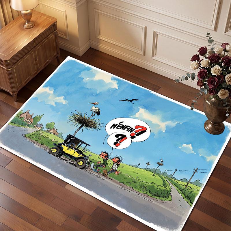 Gaston Lagaffe Rug Soft Thick Non Slip Floor Carpet for Bedroom Living Room Home Decor