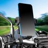 Motorcycle Phone Mount Holder Motorcycle Cellphone Mount, Bike Phone Handlebar Clamp with Anti Theft Lock