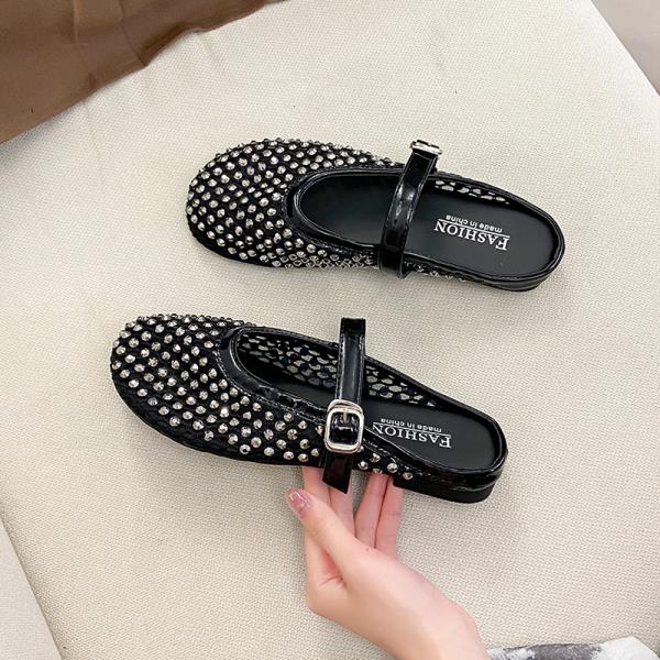 

Модные мюли для женщин 2025 обувь женские тапочки шлепанцы желе вьетнамки закрытый носок на внутренней платформе новинка с блестками лето кристалл 35