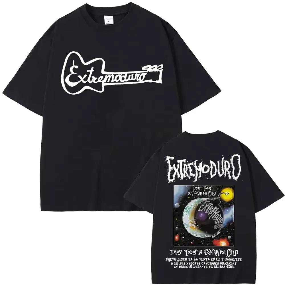 

Rock Band Extremoduro Tour 2026 Graphic T-Shirt Unisex s And Women s Fashion Short Sleeve Retro plus Size Loose Top S