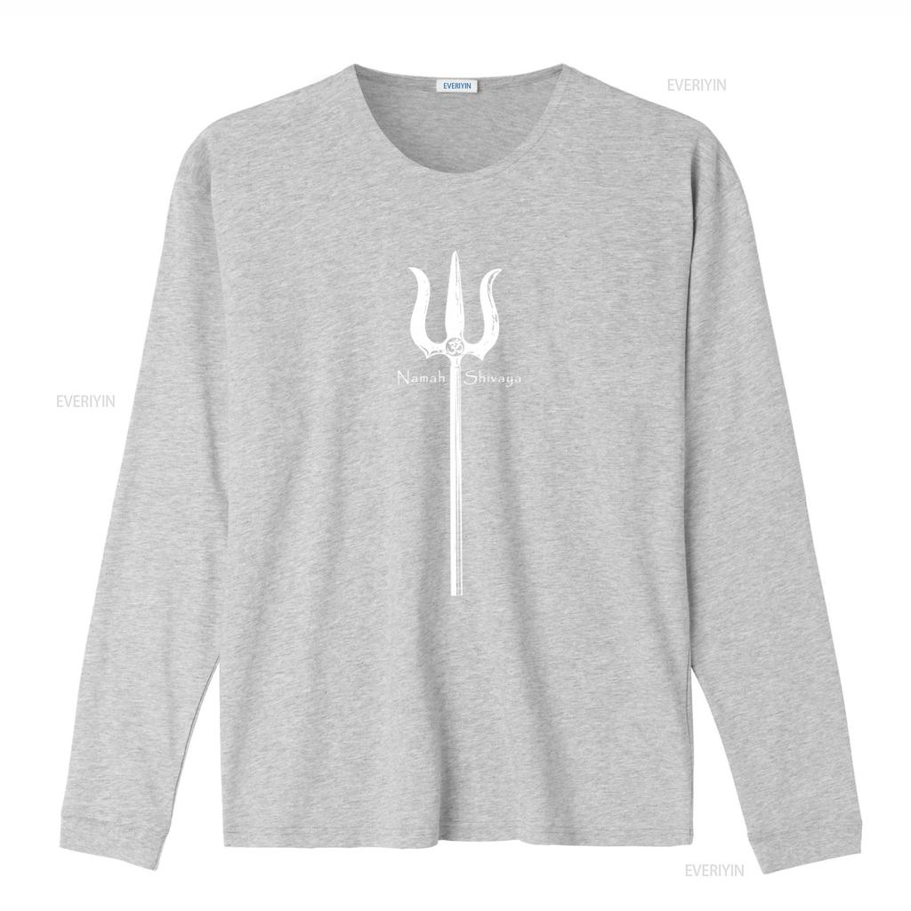 Shiva Trident Om Namah Shivaya Trishul Mantra T shirt Spiritual Design for  vintage Washed Comfortable fashion Casual homme