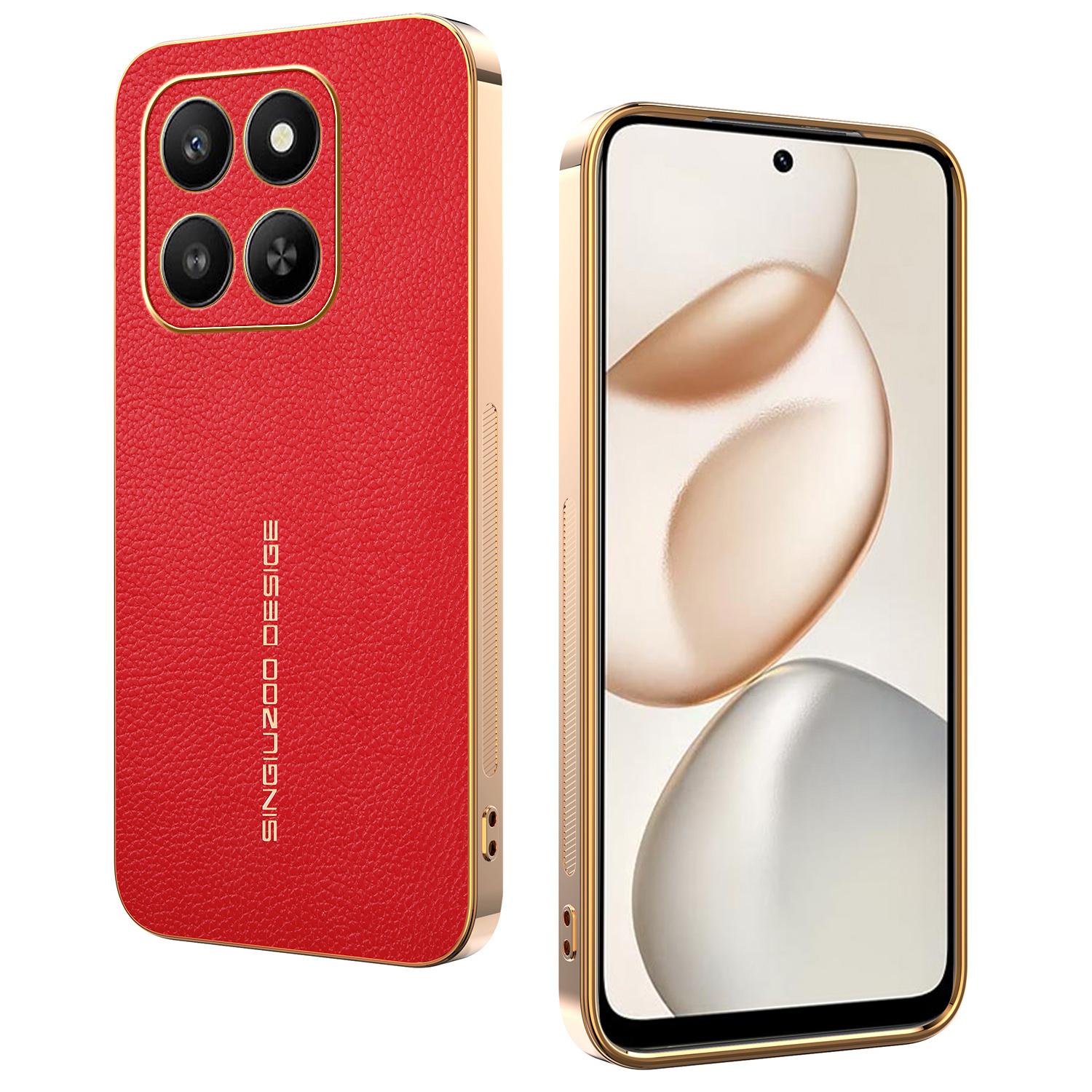 

Phone Case For Honor 400 Smart 5G / 400 Smart 4G / X7d 4G / X7d 5G Anti Scratch Litchi Texture TPU Leather PU Phone Back Cover