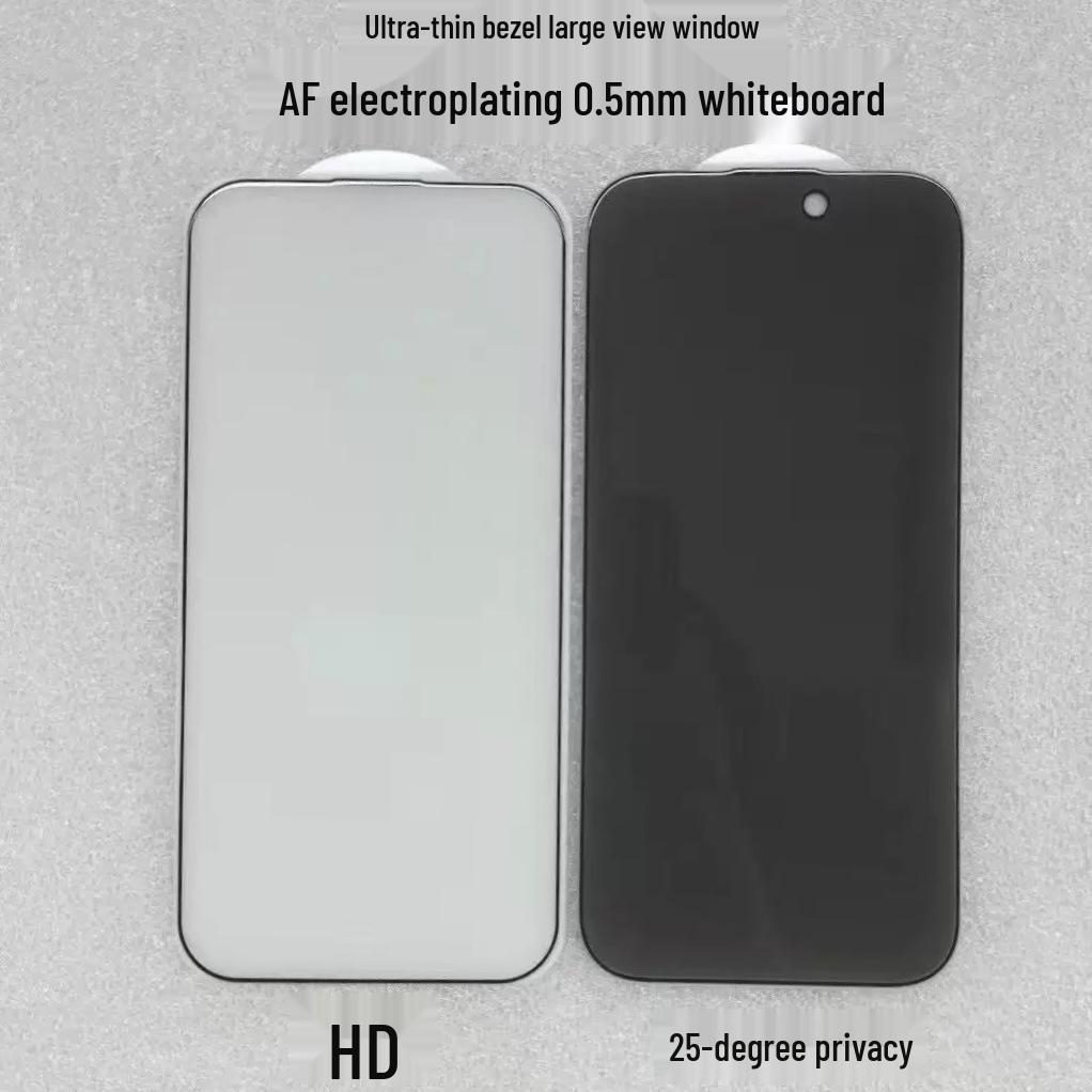 Protezione Schermo in Vetro Temperato Ultra-Sottile Anti-Peep per iPhone 17/16/15 Pro Max