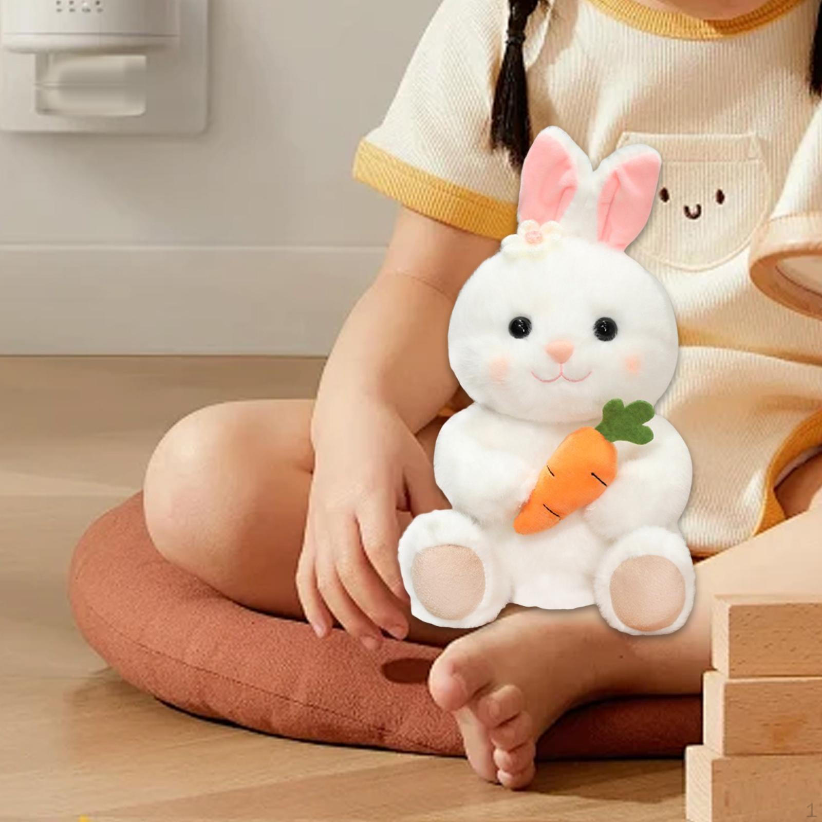 

Кролик плюшевый с морковкой кукла кролик мягкая игрушка животное для вечеринки белый