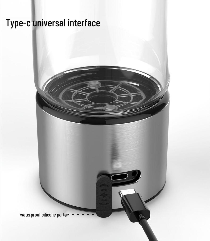 Fifth-Gen Hydrogen-Rich Water Cup: Two-in-One Electrolytic Hydrogen Generator and Hot-Selling Bottle.