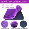 Coccyx de Siège Orthopédique Coussin Gel Coussin Ergonomique pour Bureau Voiture Fauteuil Roulant
